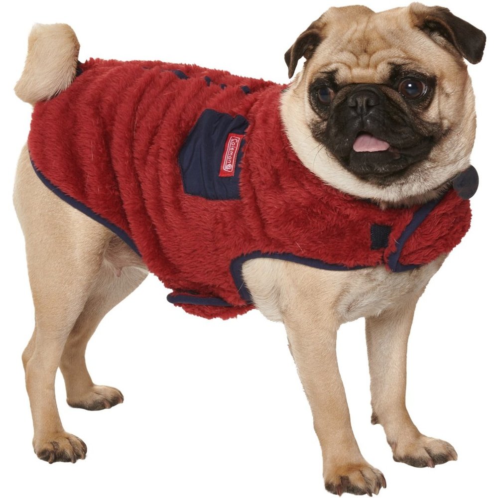 NWT Coleman Plush Dog Jacket blue 068sn - Picture 4 of 6